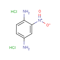 2-Nitro-1,4-benzenediamine dihydrochloride formula graphical representation