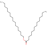 Cetyl myristate formula graphical representation