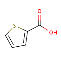2-Thiophenecarboxylic acid formula graphical representation
