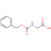 N-Benzyloxycarbonylglycine formula graphical representation