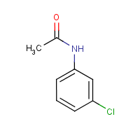 m-Chloroacetanilide formula graphical representation