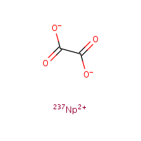 Neptunium oxalate formula graphical representation