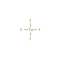 Tellurium tetrafluoride formula graphical representation