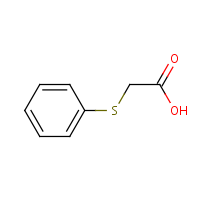 (Phenylthio)acetic acid formula graphical representation