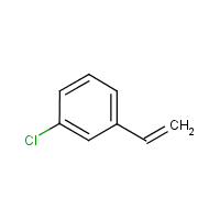 m-Chlorostyrene formula graphical representation