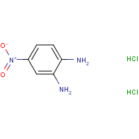 4-Nitro-1,2-benzenediamine dihydrochloride formula graphical representation