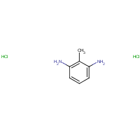 Toluene-2,6-diamine, dihydrochloride formula graphical representation