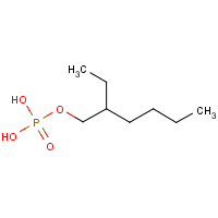 2-Ethylhexyl dihydrogen phosphate formula graphical representation
