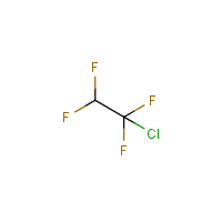 1,1,2,2-Tetrafluoro-1-chloroethane formula graphical representation