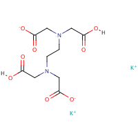 Dipotassium EDTA dihydrate formula graphical representation