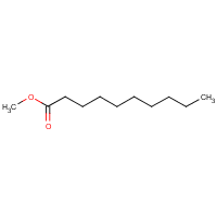 Methyl decanoate formula graphical representation