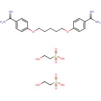 Pentamidine isethionate formula graphical representation