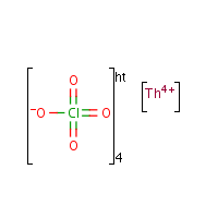 Thorium perchlorate formula graphical representation
