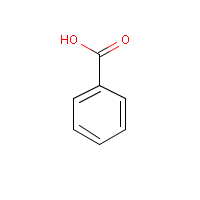 Benzoic acid formula graphical representation