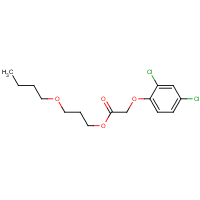 2,4-D, propylene glycol butyl ether ester formula graphical representation