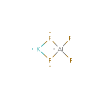 Potassium tetrafluoroaluminate formula graphical representation