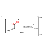 Ethylene acrylic acid copolymer formula graphical representation