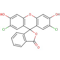 2',7'-Dichlorofluorescein formula graphical representation