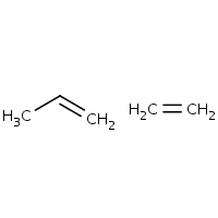 Ethylene propylene copolymer formula graphical representation