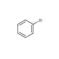 Bromobenzene formula graphical representation