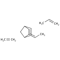 Ethylene-propylene-diene terpolymer formula graphical representation