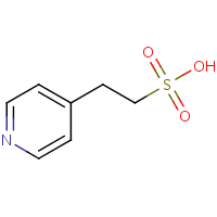 4-Pyridineethanesulfonic acid formula graphical representation