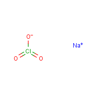 Sodium chlorate formula graphical representation