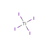 Titanium(IV) iodide formula graphical representation