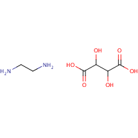 Ethylenediamine tartrate formula graphical representation