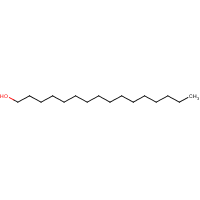 Cetyl alcohol formula graphical representation