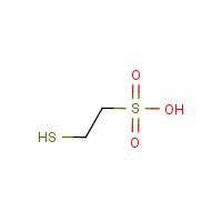 2-Mercaptoethanesulfonic acid formula graphical representation