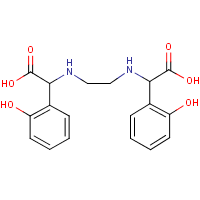Ethylenediamine-N,N'-bis(2-hydroxyphenylacetic acid) formula graphical representation