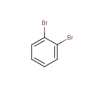 o-Dibromobenzene formula graphical representation