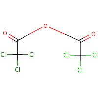 Trichloroacetic anhydride formula graphical representation