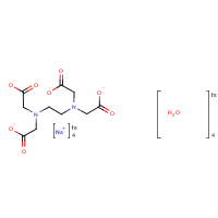 Tetrasodium EDTA tetrahydrate formula graphical representation