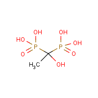 Etidronic acid formula graphical representation