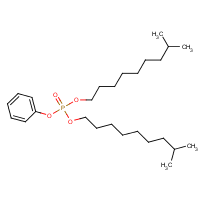 Diisodecyl phenyl phosphate formula graphical representation