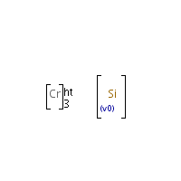 Trichromium silicide formula graphical representation