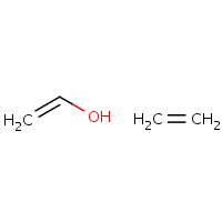 Ethylene-vinyl alcohol copolymer formula graphical representation