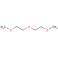 Diethylene glycol dimethyl ether formula graphical representation