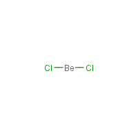 Beryllium chloride formula graphical representation