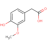 Homovanillic acid formula graphical representation