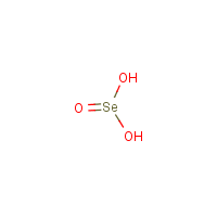 Selenious acid formula graphical representation