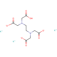Tripotassium EDTA formula graphical representation
