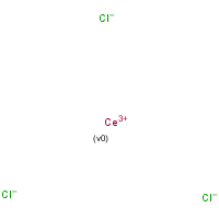 Cerous chloride formula graphical representation