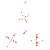 Lanthanum sulfate formula graphical representation