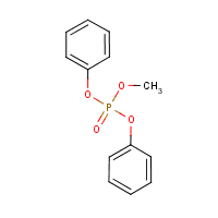 Methyl diphenyl phosphate formula graphical representation