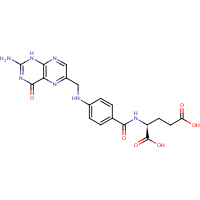 Folic acid formula graphical representation
