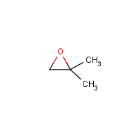 2-Methyl-1,2-epoxypropane formula graphical representation