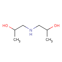 Diisopropanolamine formula graphical representation